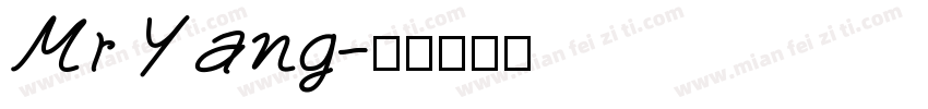 Mr Yang字体转换